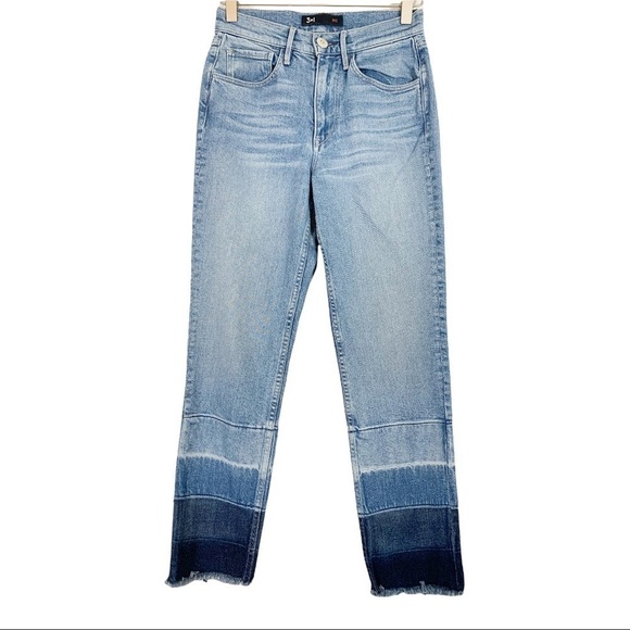 3x1 NYC High waist Straight leg Drop hem Jeans Size 24 - Picture 4 of 11